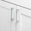 Gliderite Hardware 3-3/4 in. Center to Center Solid Square Bar Pull Polished Chrome 21683-96-PC-1